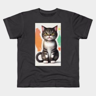 funny cat Kids T-Shirt